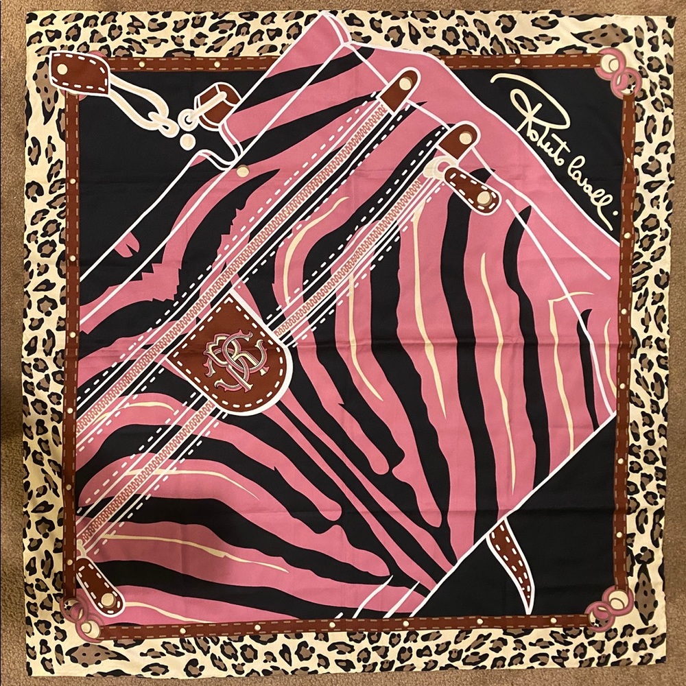 Roberto cavalli silk scarf